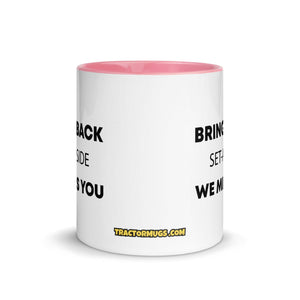 The Tractor Mugs Store Bring Back Set A SIDE | Mug with Color Inside Quality Farmers Merch