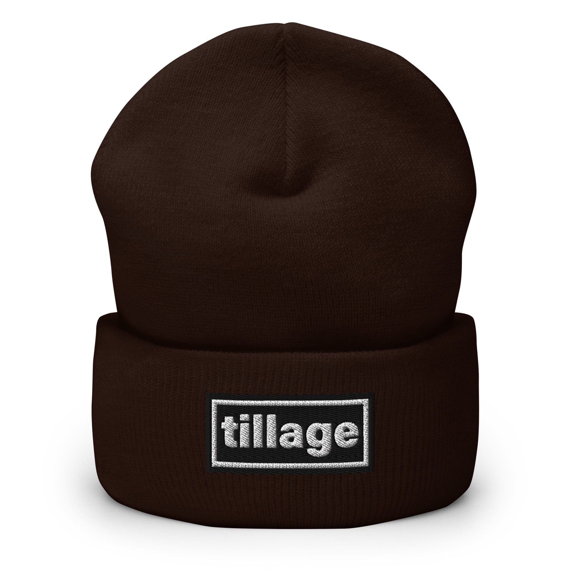 The Tractor Mugs Store Brown OASIS Style 'Tillage' | Cuffed Beanie Quality Farmers Merch