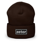 The Tractor Mugs Store Brown OASIS Style 'Zetor' | Cuffed Beanie Quality Farmers Merch