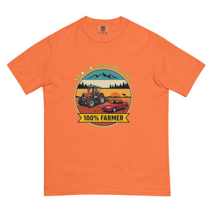 The Tractor Mugs Store Burnt Orange Massey Ferguson 3075 PROUD AUSTRALIAN 100% FARMER Outdoor | Unisex Premium T-shirt Quality Farmers Merch