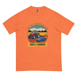 The Tractor Mugs Store Burnt Orange Massey Ferguson 6480 PROUD AUSTRALIAN 100% FARMER Outdoor | Unisex Premium T-shirt Quality Farmers Merch