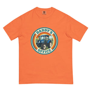 The Tractor Mugs Store Burnt Orange New Holland T7.210 DADDY'S OFFICE Retro | Unisex Premium T-shirt Quality Farmers Merch
