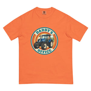 The Tractor Mugs Store Burnt Orange New Holland T7.225 DADDY'S OFFICE Retro | Unisex Premium T-shirt Quality Farmers Merch