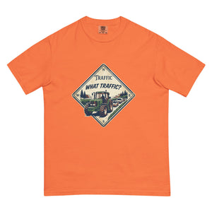 The Tractor Mugs Store Burnt Orange / S John Deere 6930 TRAFFIC WHAT TRAFFIC? Heritage | Unisex Premium T-shirt Quality Farmers Merch