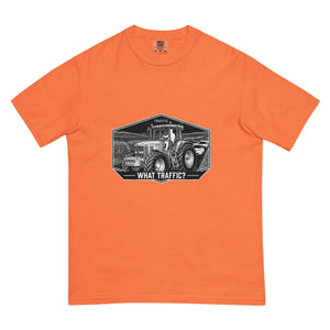 The Tractor Mugs Store Burnt Orange / S John Deere 7810 TRAFFIC WHAT TRAFFIC? Moose | Unisex Premium T-shirt Quality Farmers Merch