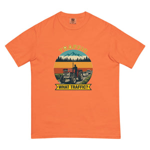 The Tractor Mugs Store Burnt Orange / S Massey Ferguson 135 TRAFFIC WHAT TRAFFIC? Outdoor | Unisex Premium T-shirt Quality Farmers Merch