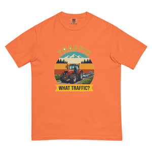 The Tractor Mugs Store Burnt Orange / S Massey Ferguson 6480 TRAFFIC WHAT TRAFFIC? Outdoor | Unisex Premium T-shirt Quality Farmers Merch