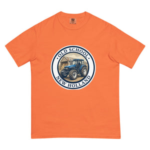 The Tractor Mugs Store Burnt Orange / S New Holland TM 135 OLD SCHOOL NEW HOLLAND Engraving | Unisex Premium T-shirt Quality Farmers Merch