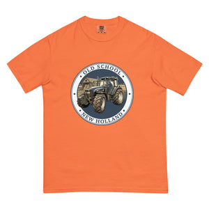 The Tractor Mugs Store Burnt Orange / S New Holland TM 155 OLD SCHOOL NEW HOLLAND Engraving | Unisex Premium T-shirt Quality Farmers Merch