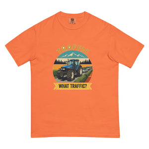 The Tractor Mugs Store Burnt Orange / S New Holland TM 155 TRAFFIC WHAT TRAFFIC? Outdoor | Unisex Premium T-shirt Quality Farmers Merch