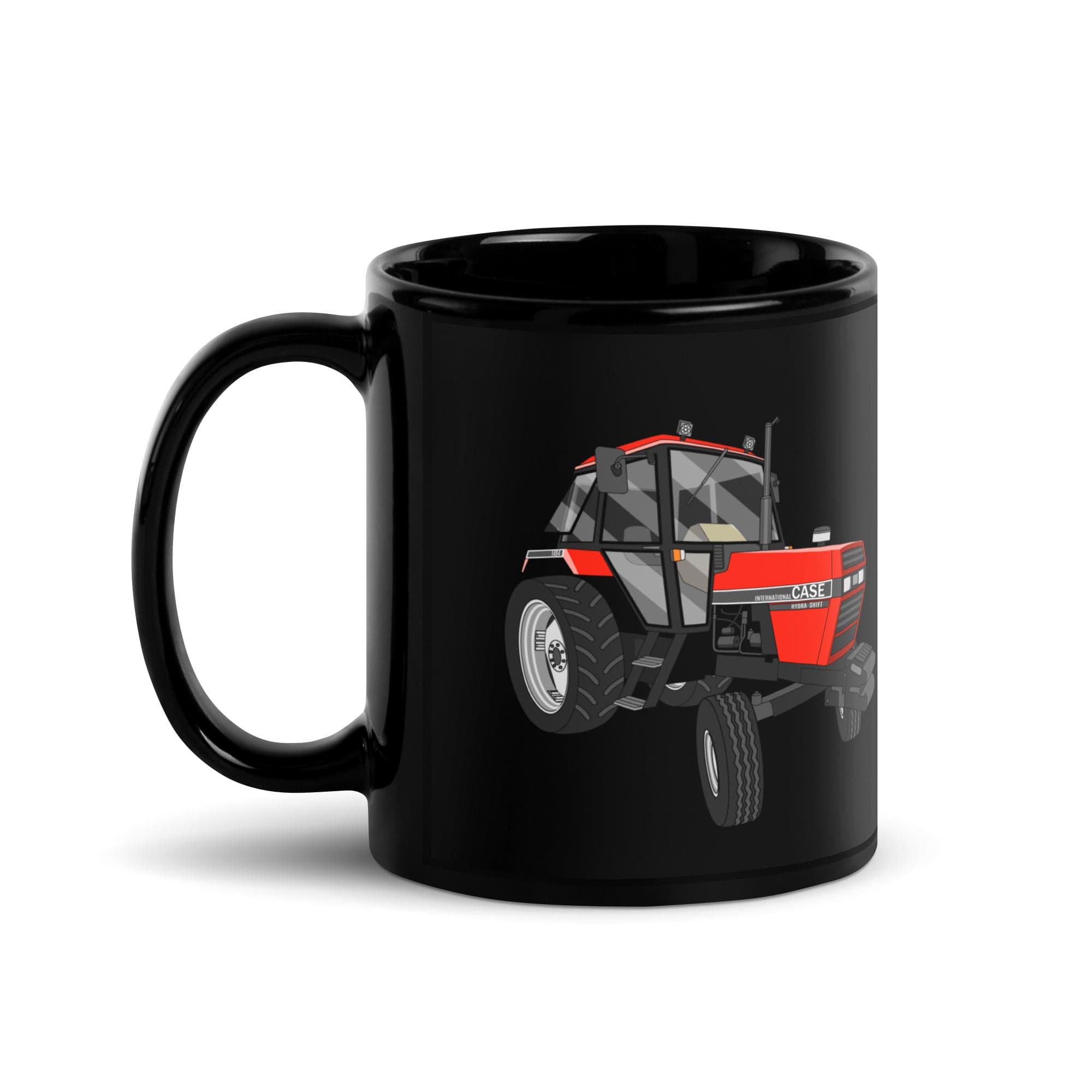 The Tractor Mugs Store Case 1494 | Black Glossy Mug Quality Farmers Merch