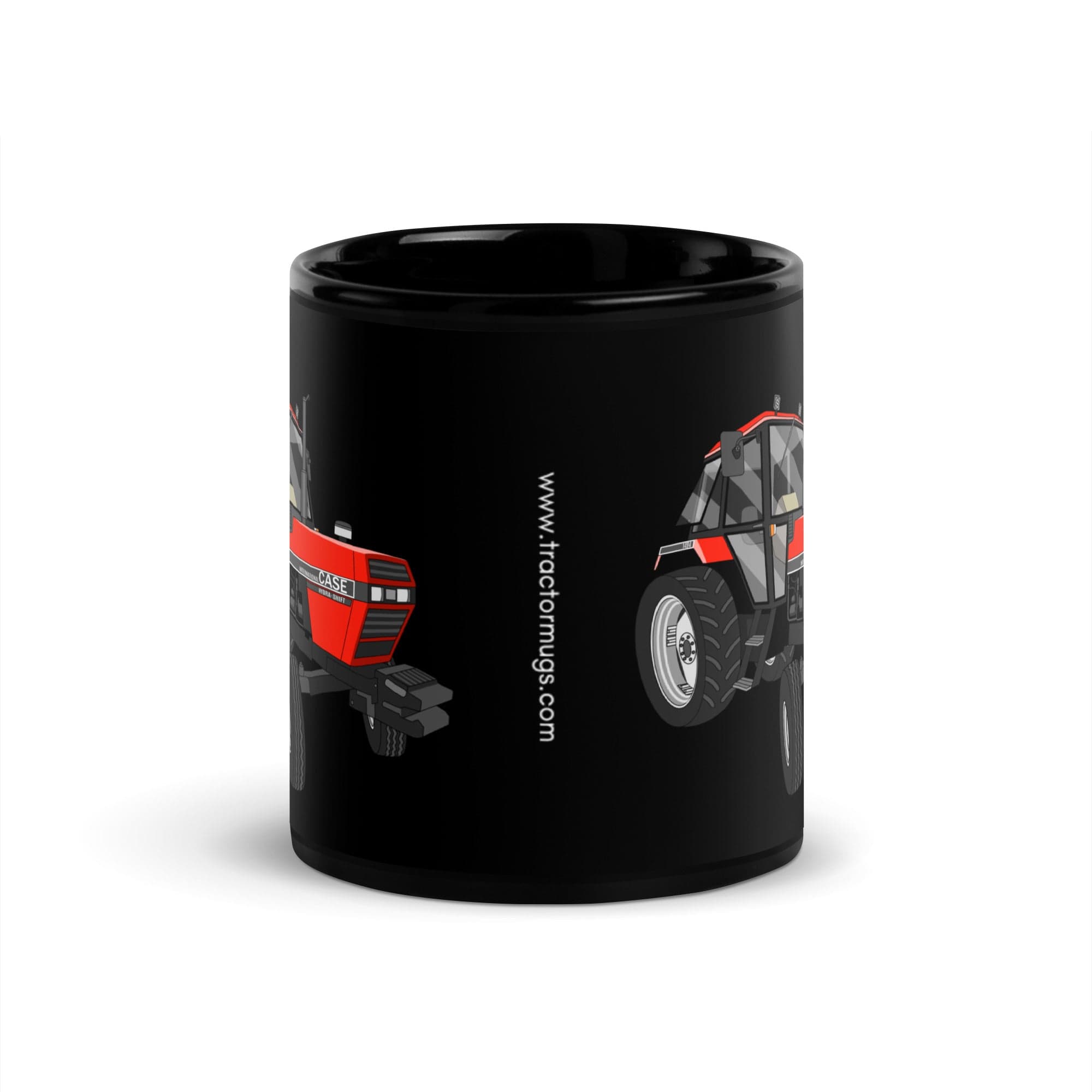 The Tractor Mugs Store Case 1494 | Black Glossy Mug Quality Farmers Merch