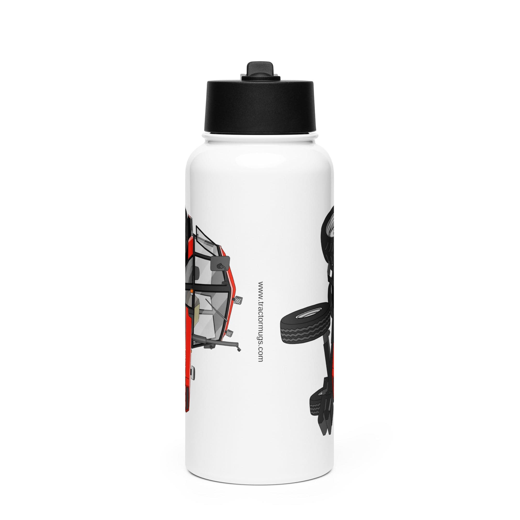 The Tractor Mugs Store Case 1494 | Stainless steel water bottle with a straw lid Quality Farmers Merch