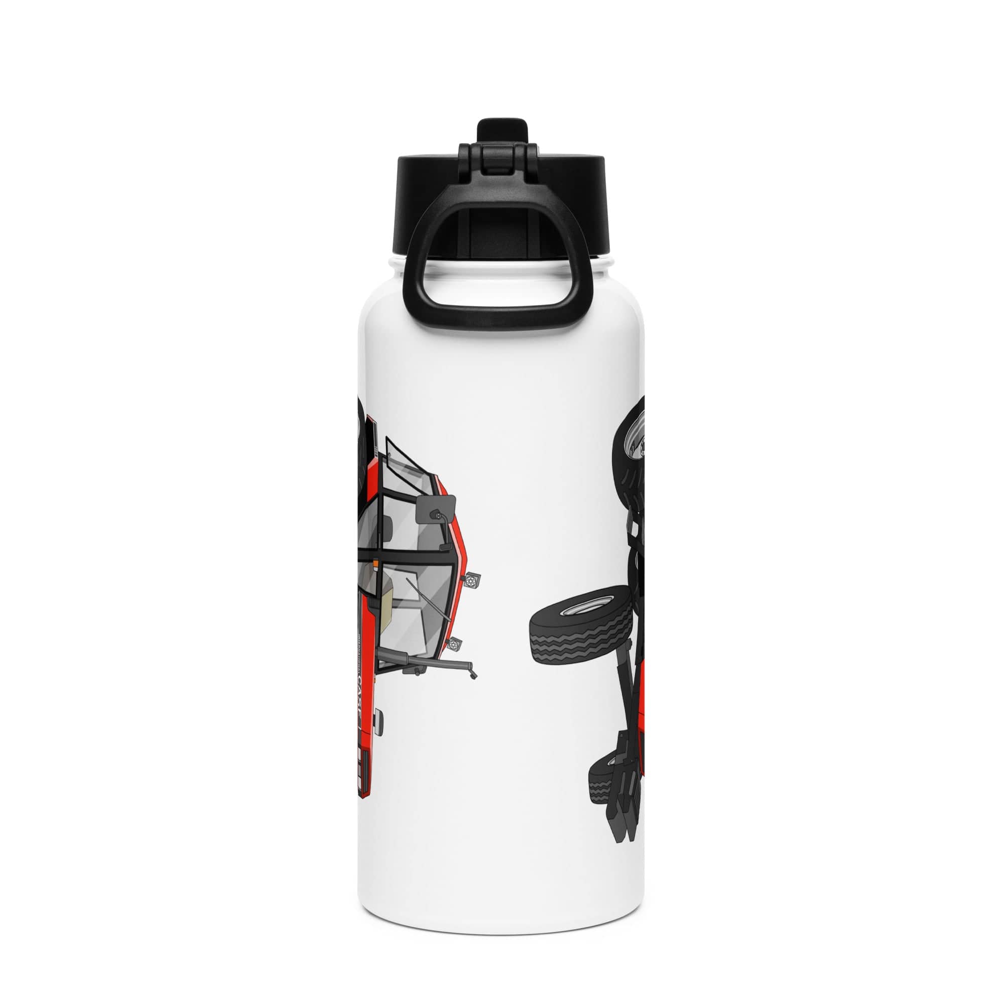 The Tractor Mugs Store Case 1494 | Stainless steel water bottle with a straw lid Quality Farmers Merch