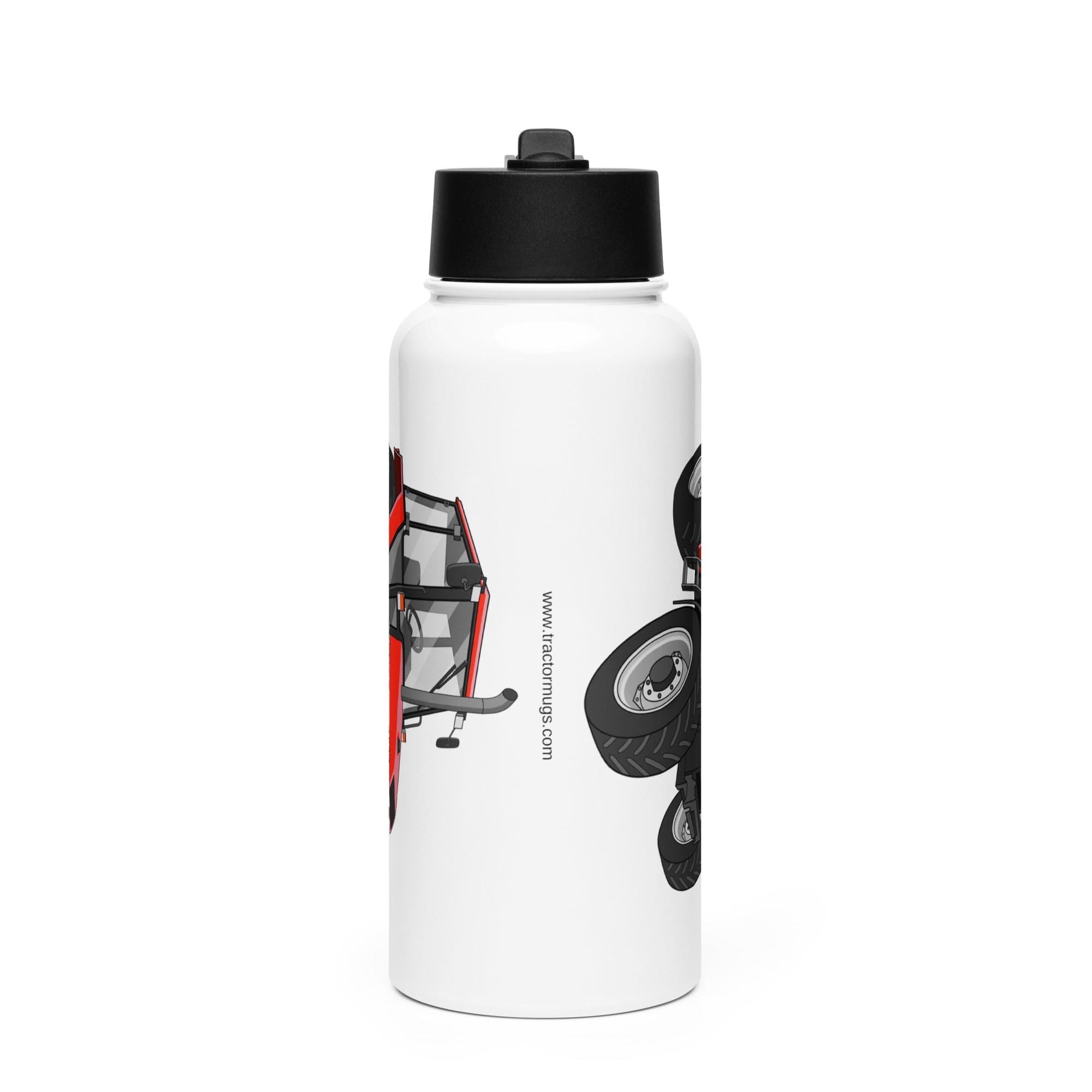 The Tractor Mugs Store Case 4230 | Stainless steel water bottle with a straw lid Quality Farmers Merch