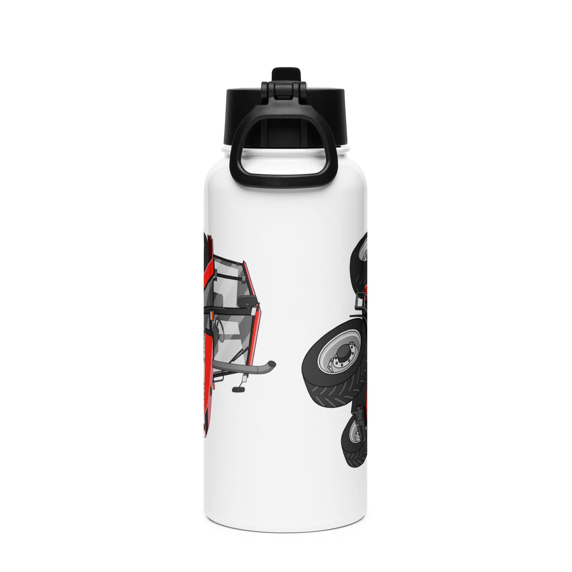 The Tractor Mugs Store Case 4230 | Stainless steel water bottle with a straw lid Quality Farmers Merch