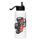 The Tractor Mugs Store Case 4230 | Stainless steel water bottle with a straw lid Quality Farmers Merch