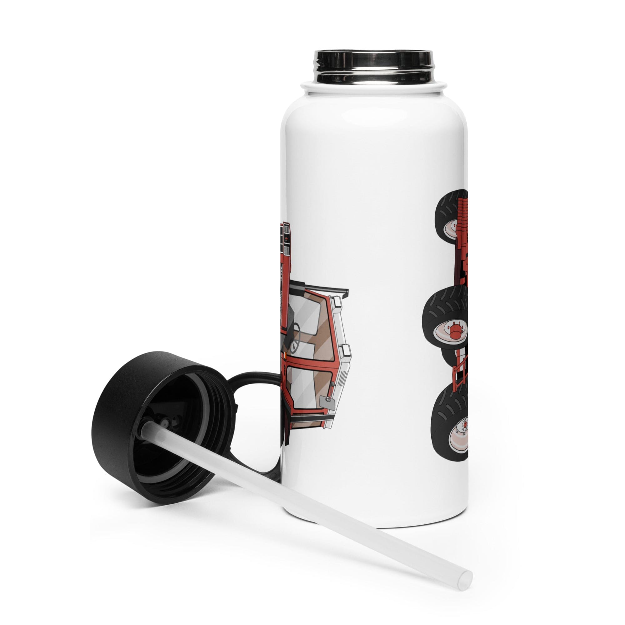 The Tractor Mugs Store Case 885 XL | Stainless steel water bottle with a straw lid Quality Farmers Merch