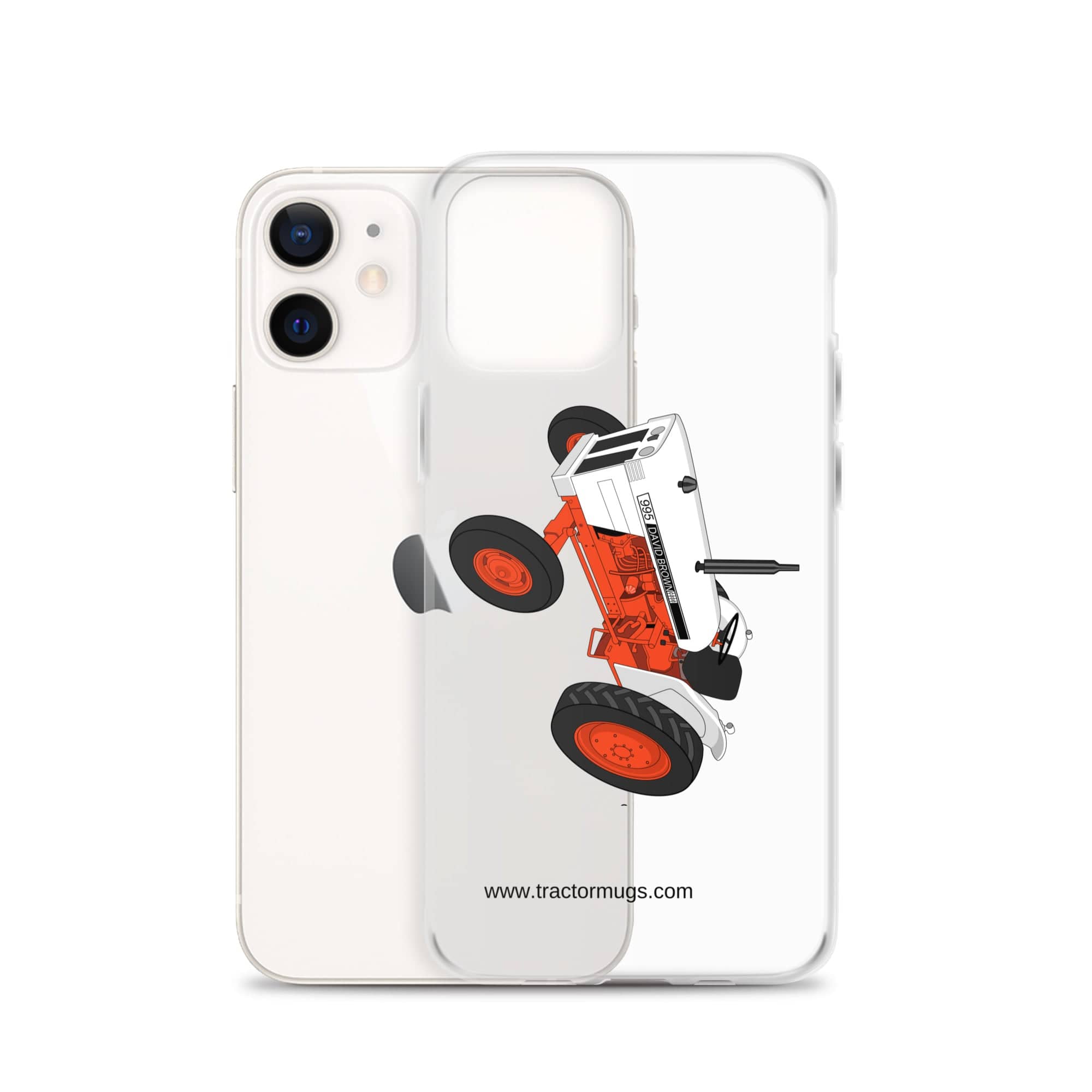 The Tractor Mugs Store Case David Brown 995 (1973) | Clear Case for iPhone® Quality Farmers Merch