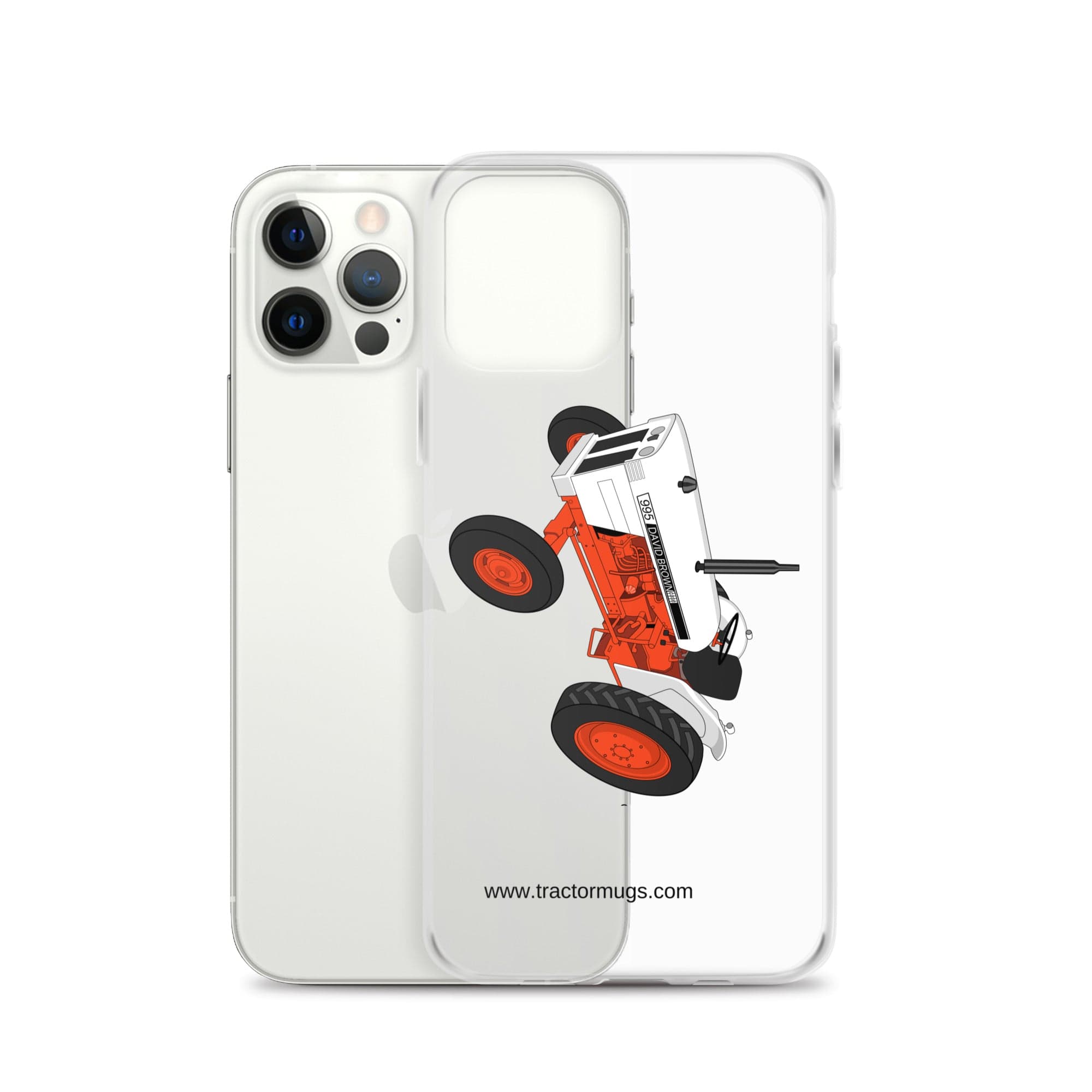 The Tractor Mugs Store Case David Brown 995 (1973) | Clear Case for iPhone® Quality Farmers Merch