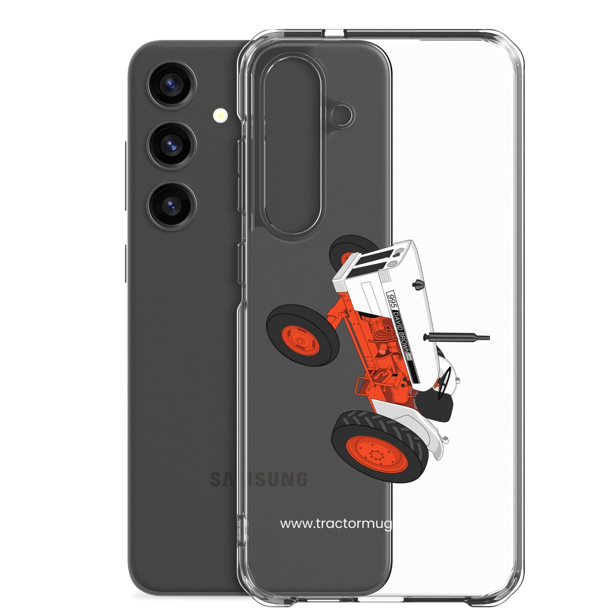 The Tractor Mugs Store Case David Brown 995 (1973) | Clear Case for Samsung® Quality Farmers Merch