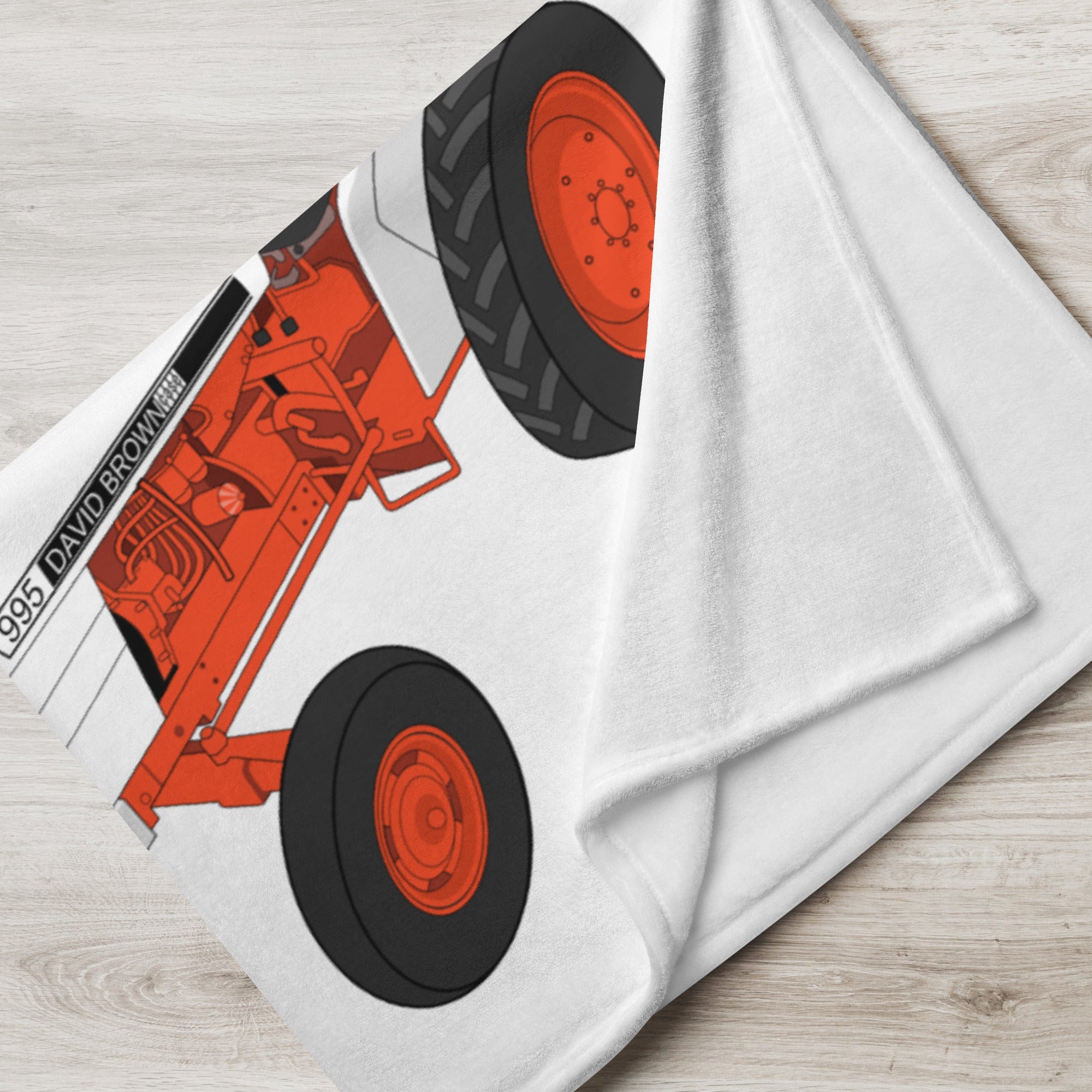 The Tractor Mugs Store Case David Brown 995 (1973) | Throw Blanket Quality Farmers Merch