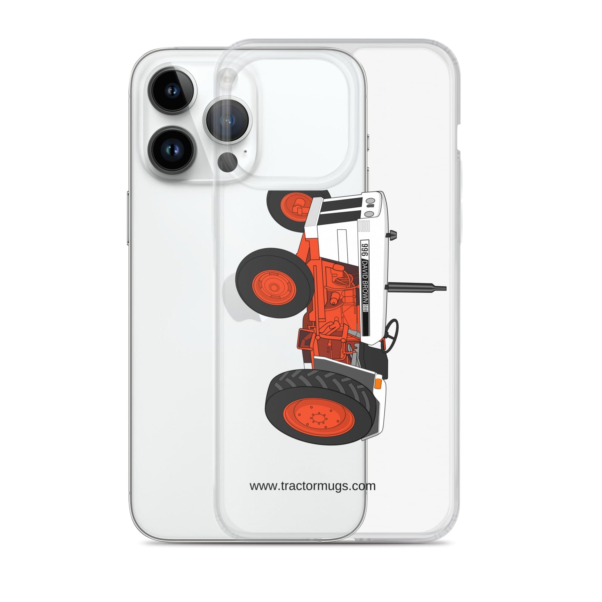 The Tractor Mugs Store Case David Brown 996 (1974) | Clear Case for iPhone® Quality Farmers Merch