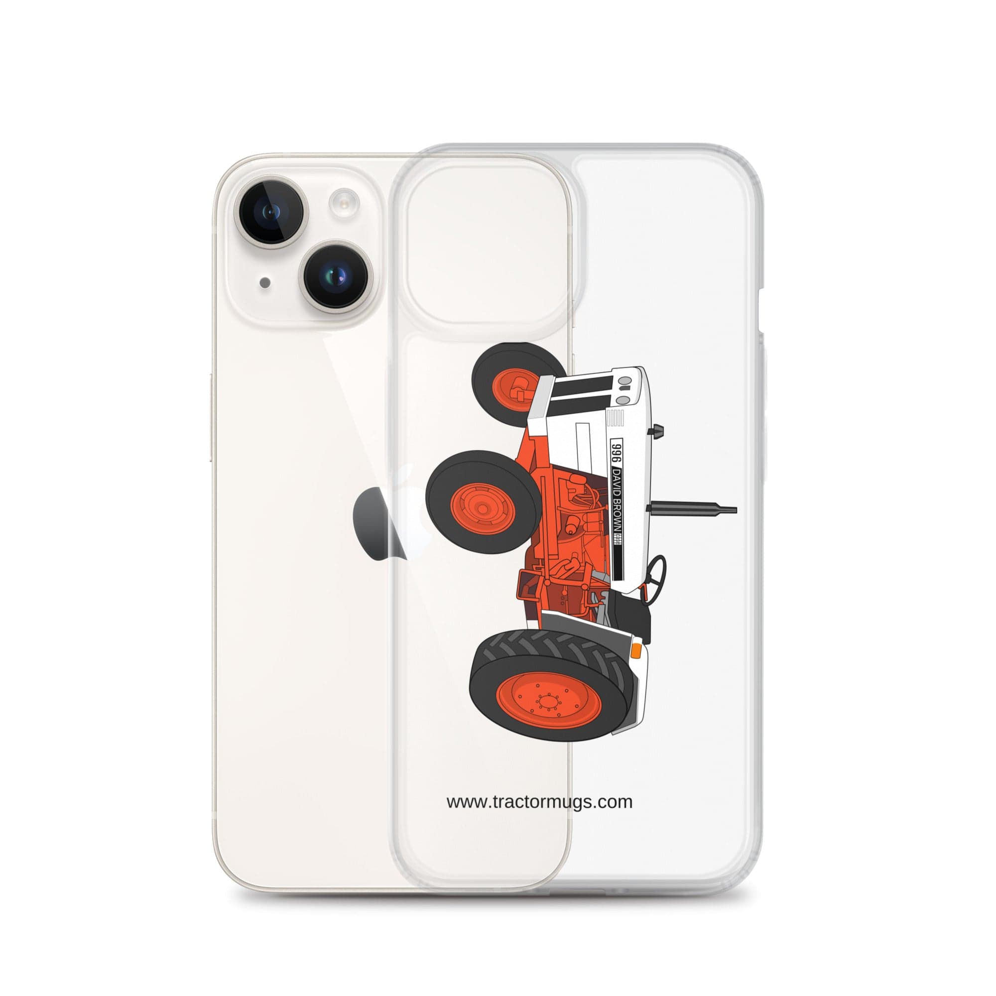 The Tractor Mugs Store Case David Brown 996 (1974) | Clear Case for iPhone® Quality Farmers Merch