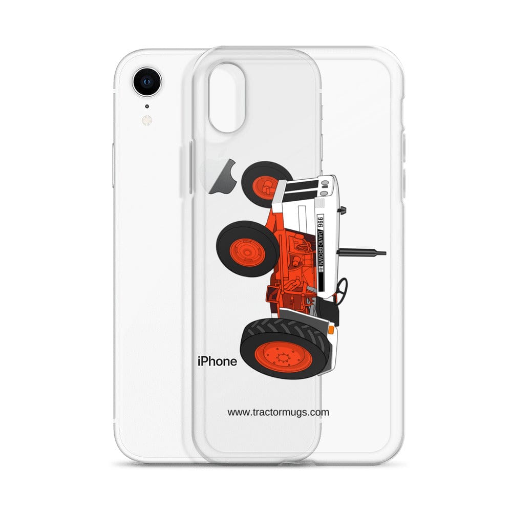 The Tractor Mugs Store Case David Brown 996 (1974) | Clear Case for iPhone® Quality Farmers Merch
