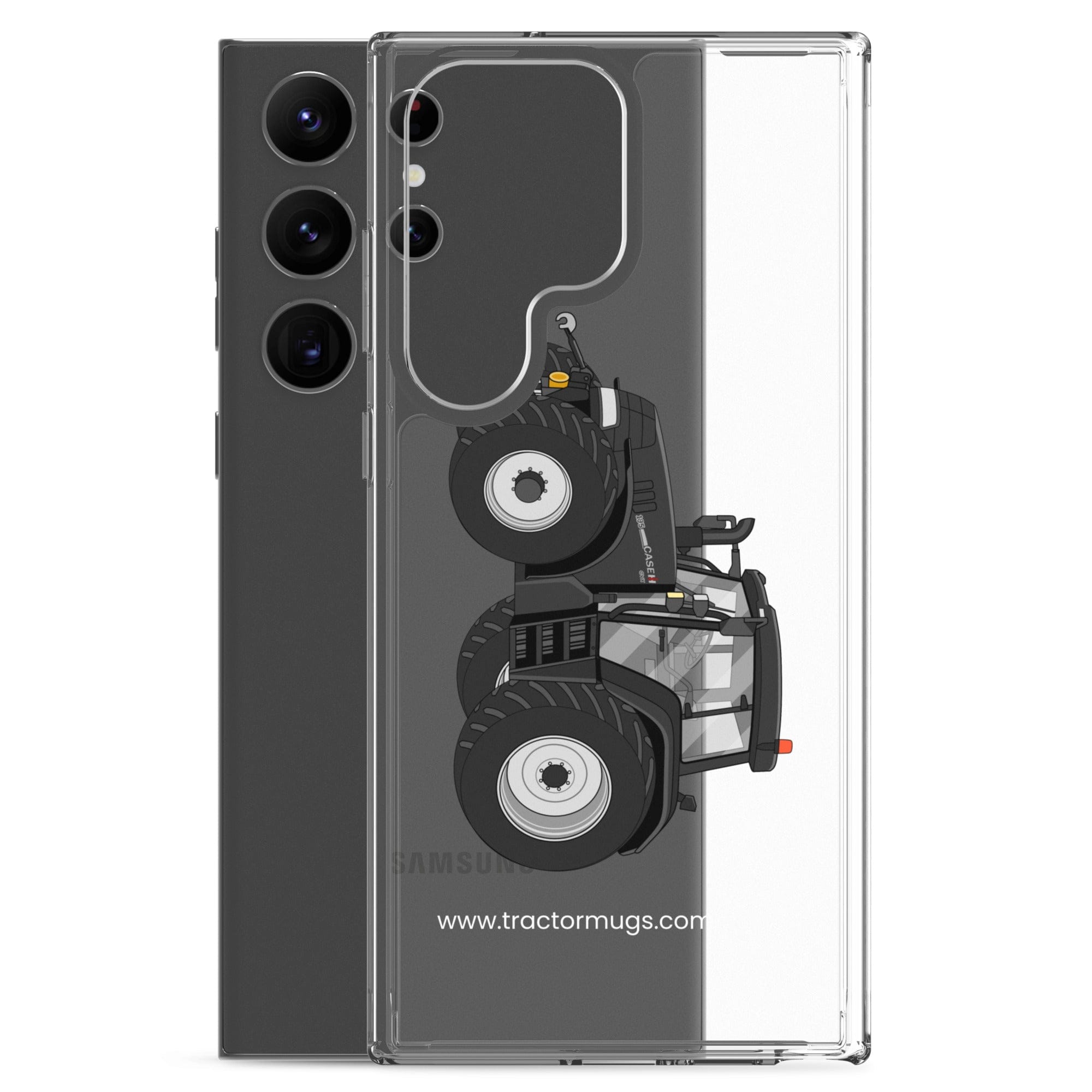 The Tractor Mugs Store Case IH 195 CVX Black | Clear Case for Samsung® Quality Farmers Merch