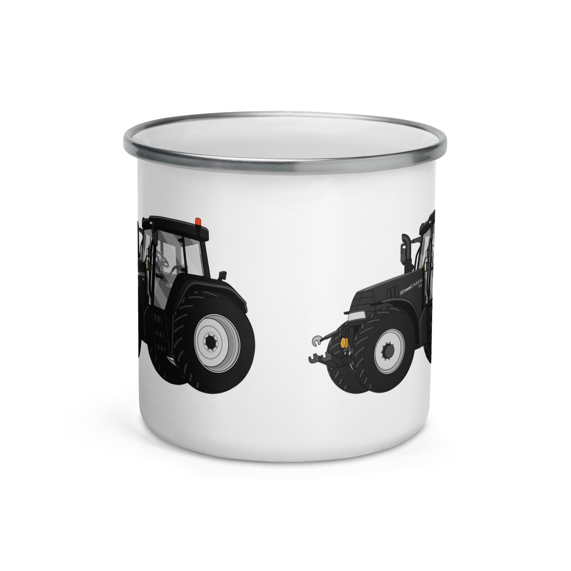The Tractor Mugs Store Case IH 195 CVX Black | Enamel Mug Quality Farmers Merch