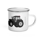 The Tractor Mugs Store Case IH 195 CVX Black | Enamel Mug Quality Farmers Merch