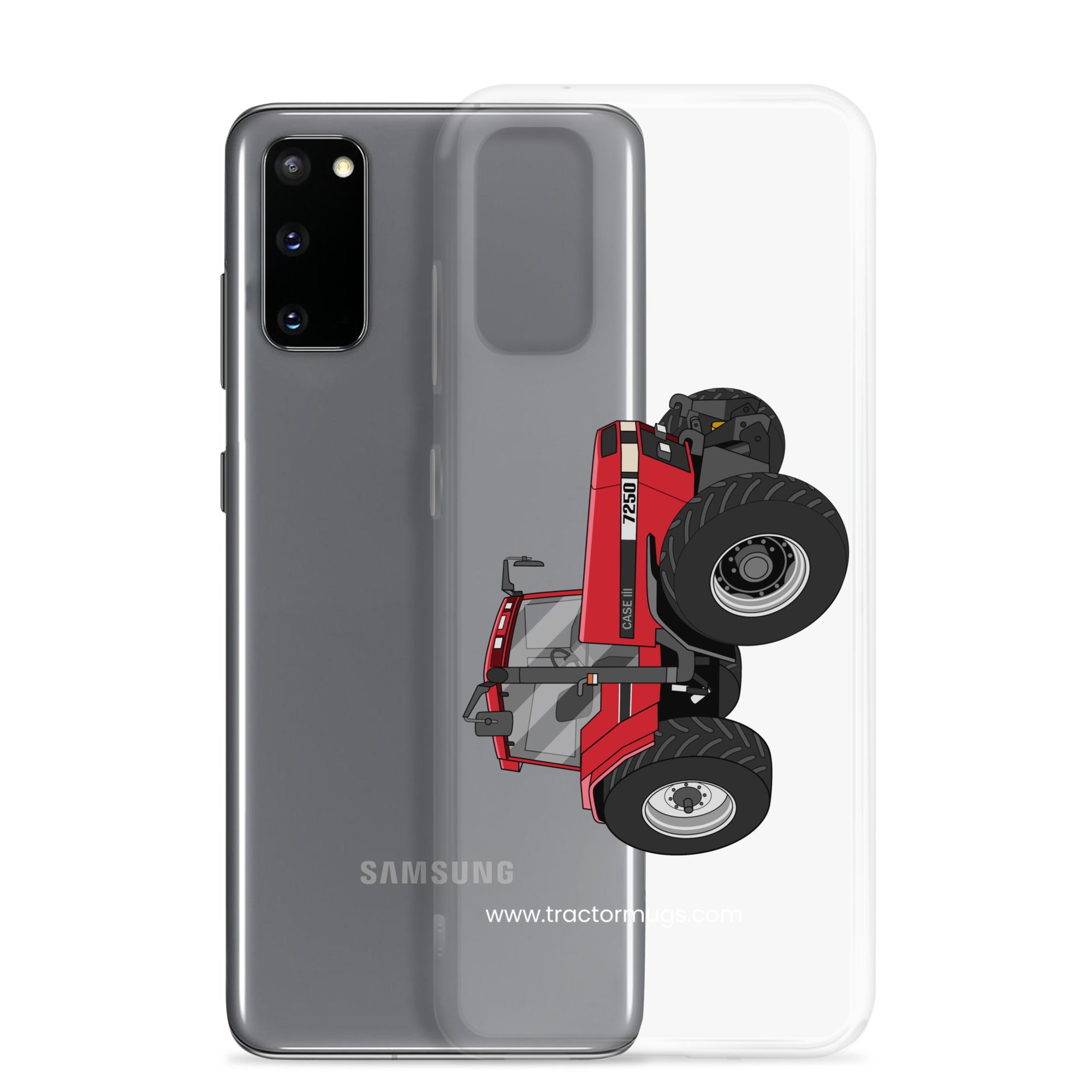 The Tractor Mugs Store Case IH 7250 | Clear Case for Samsung® Quality Farmers Merch