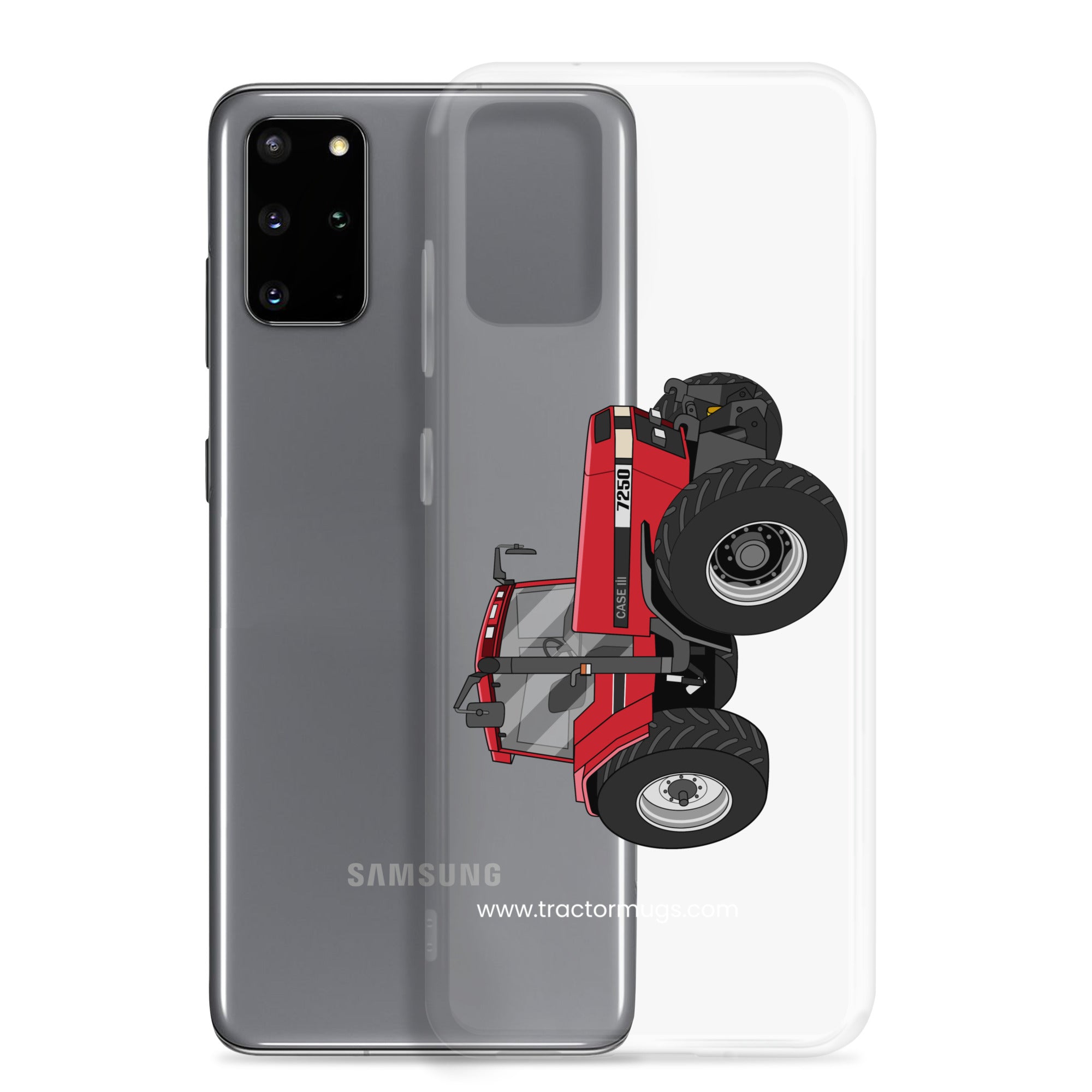 The Tractor Mugs Store Case IH 7250 | Clear Case for Samsung® Quality Farmers Merch