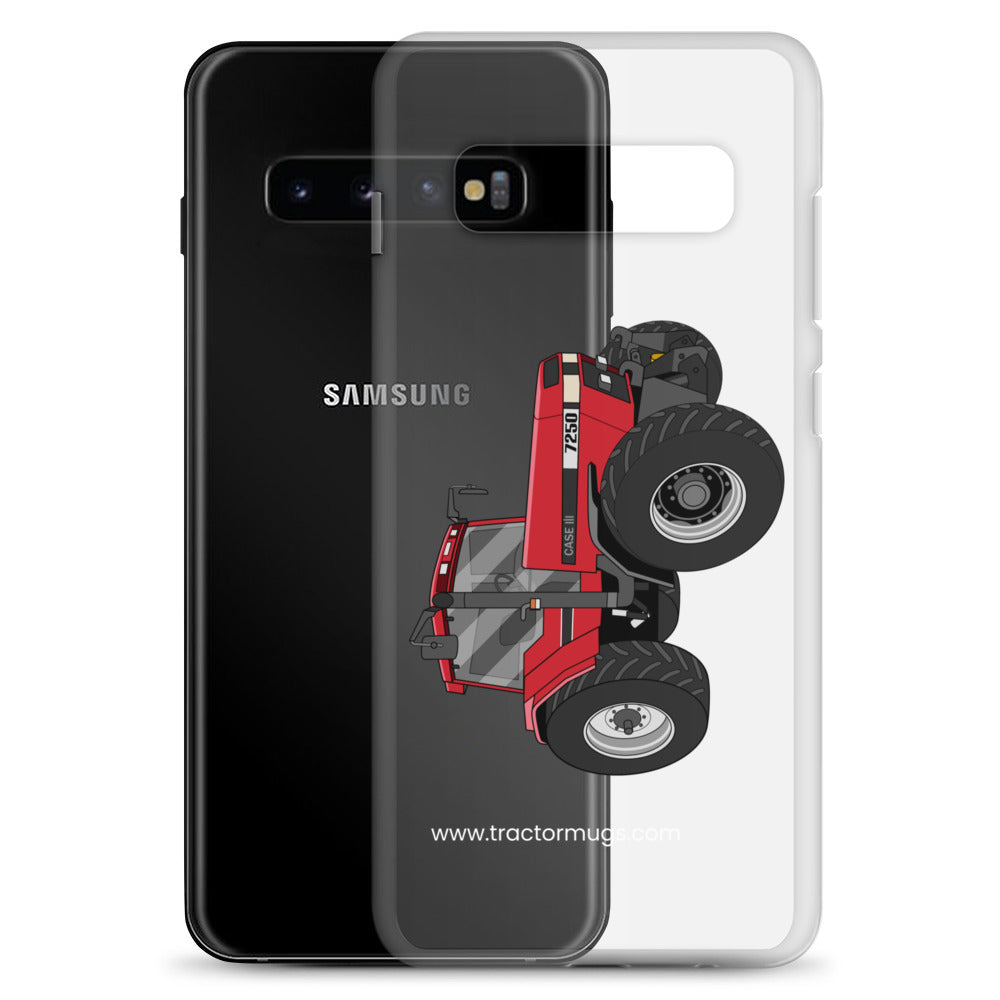 The Tractor Mugs Store Case IH 7250 | Clear Case for Samsung® Quality Farmers Merch