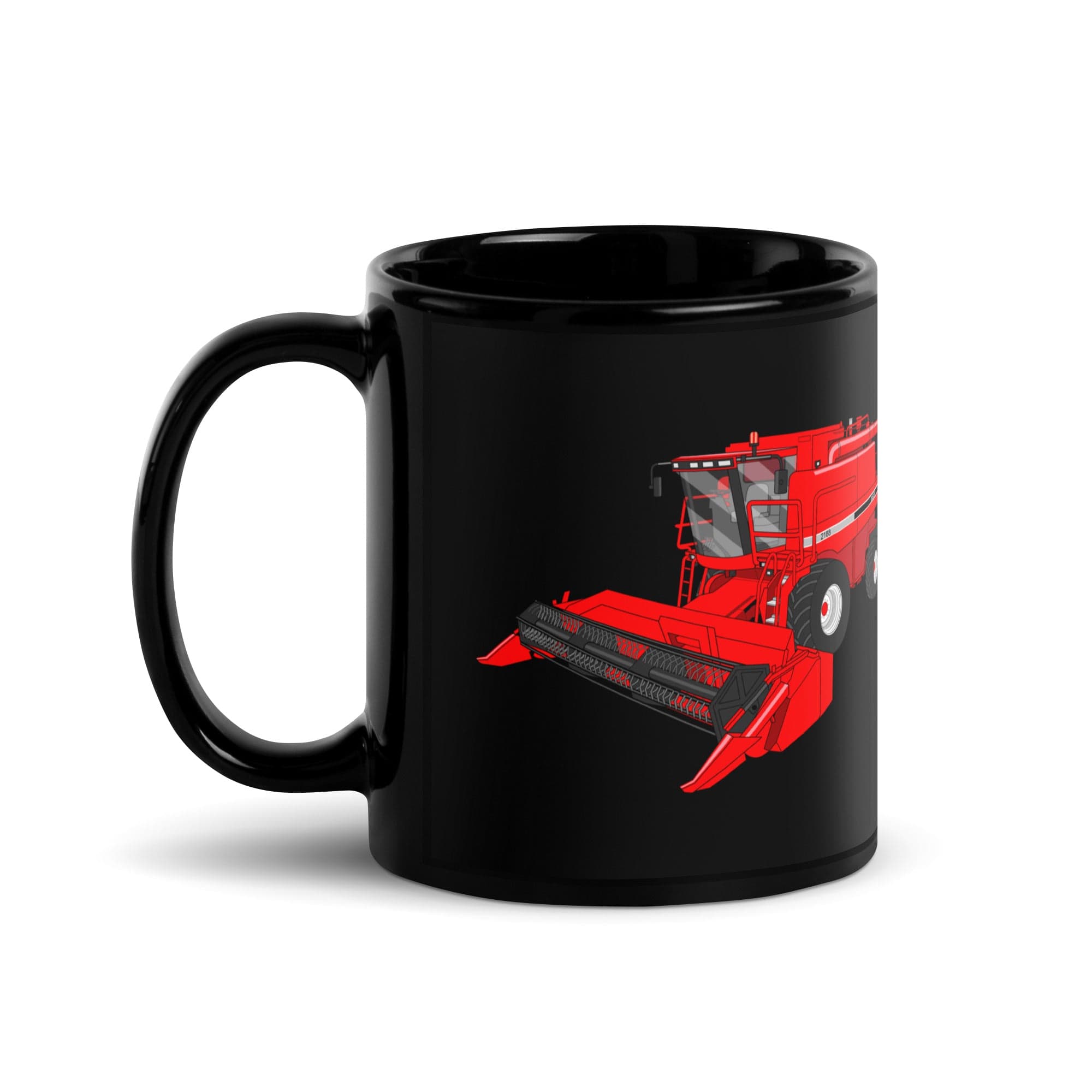 The Tractor Mugs Store Case IH Axial Flow 2188 Harvester | Black Glossy Mug Quality Farmers Merch