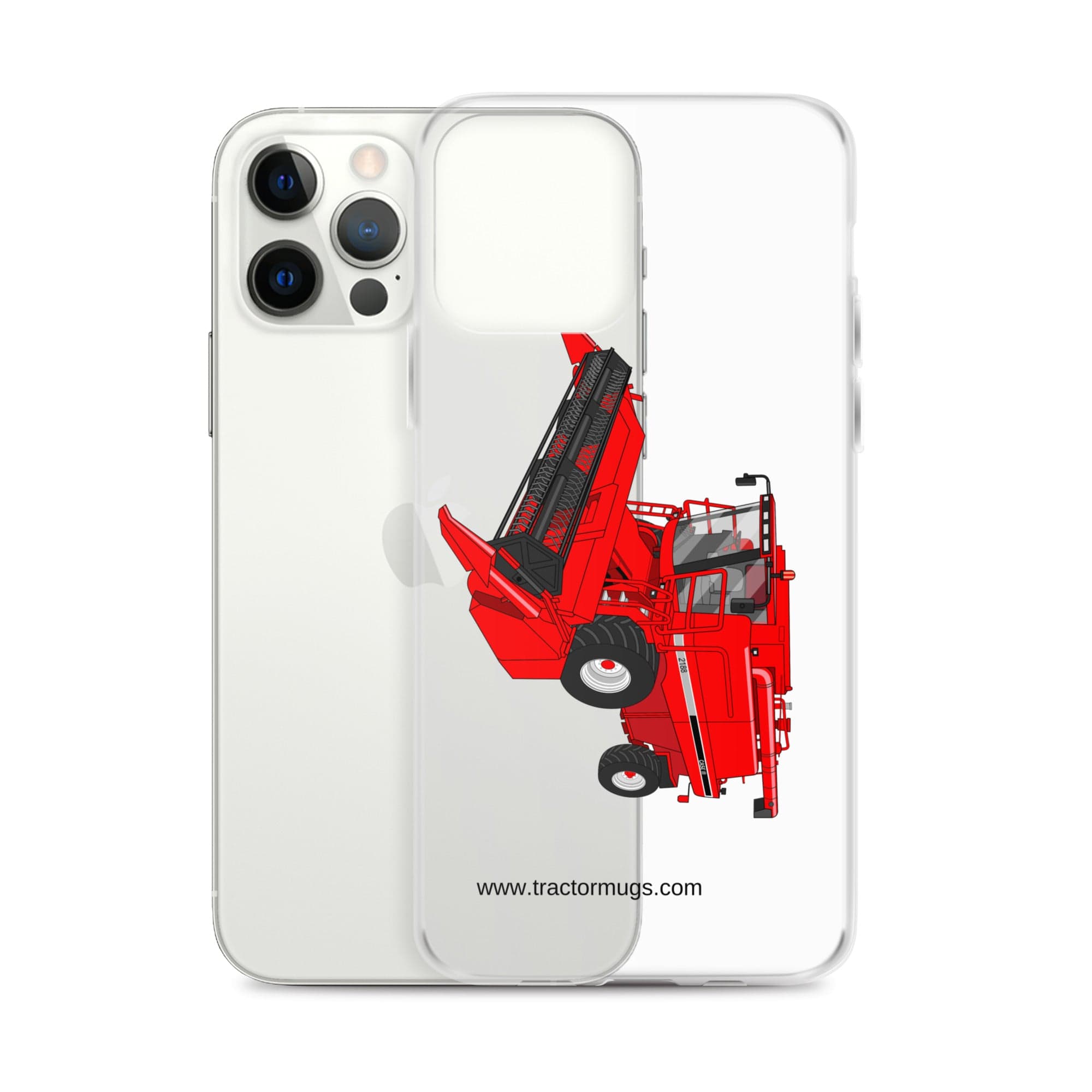 The Tractor Mugs Store Case IH Axial Flow 2188 Harvester | Clear Case for iPhone® Quality Farmers Merch