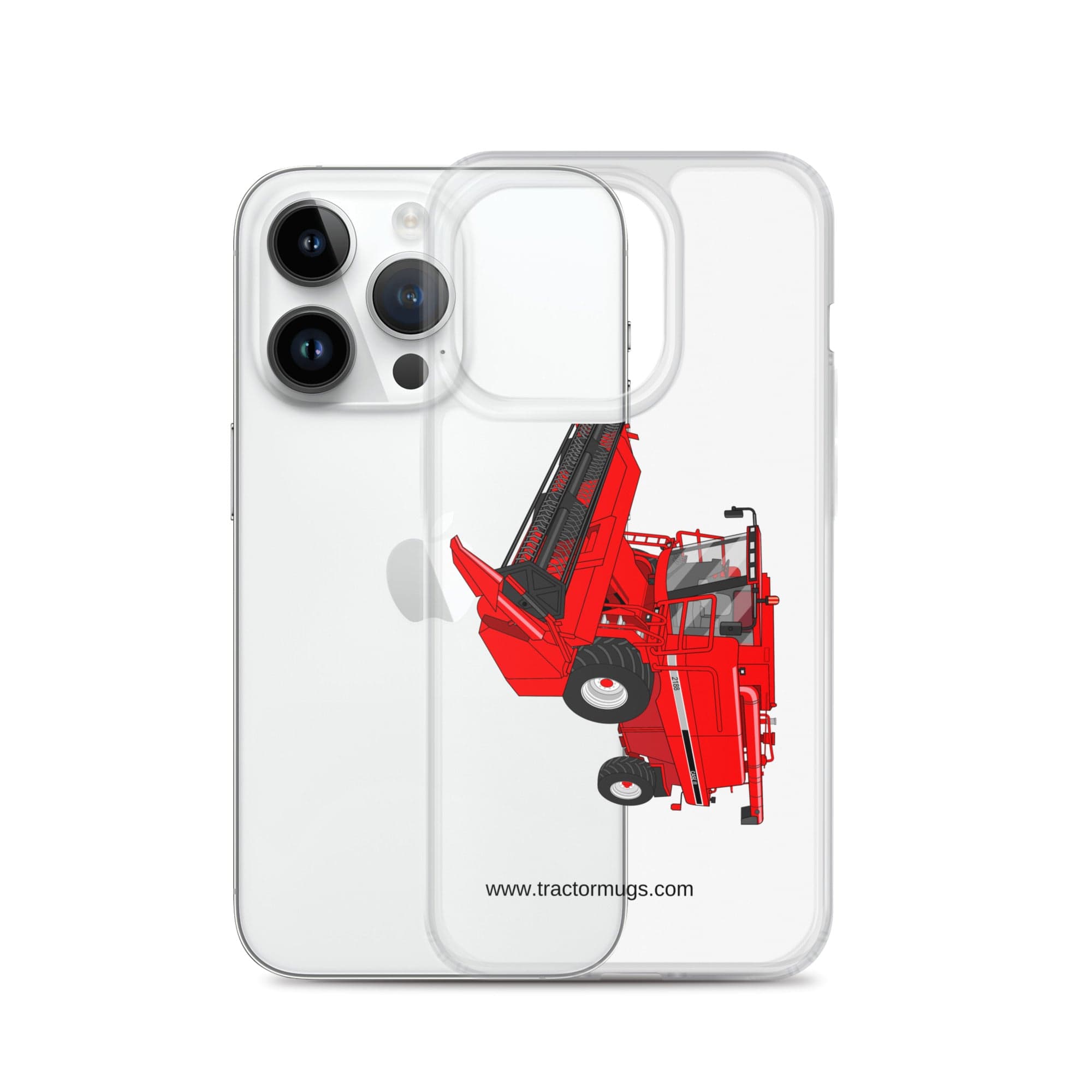 The Tractor Mugs Store Case IH Axial Flow 2188 Harvester | Clear Case for iPhone® Quality Farmers Merch