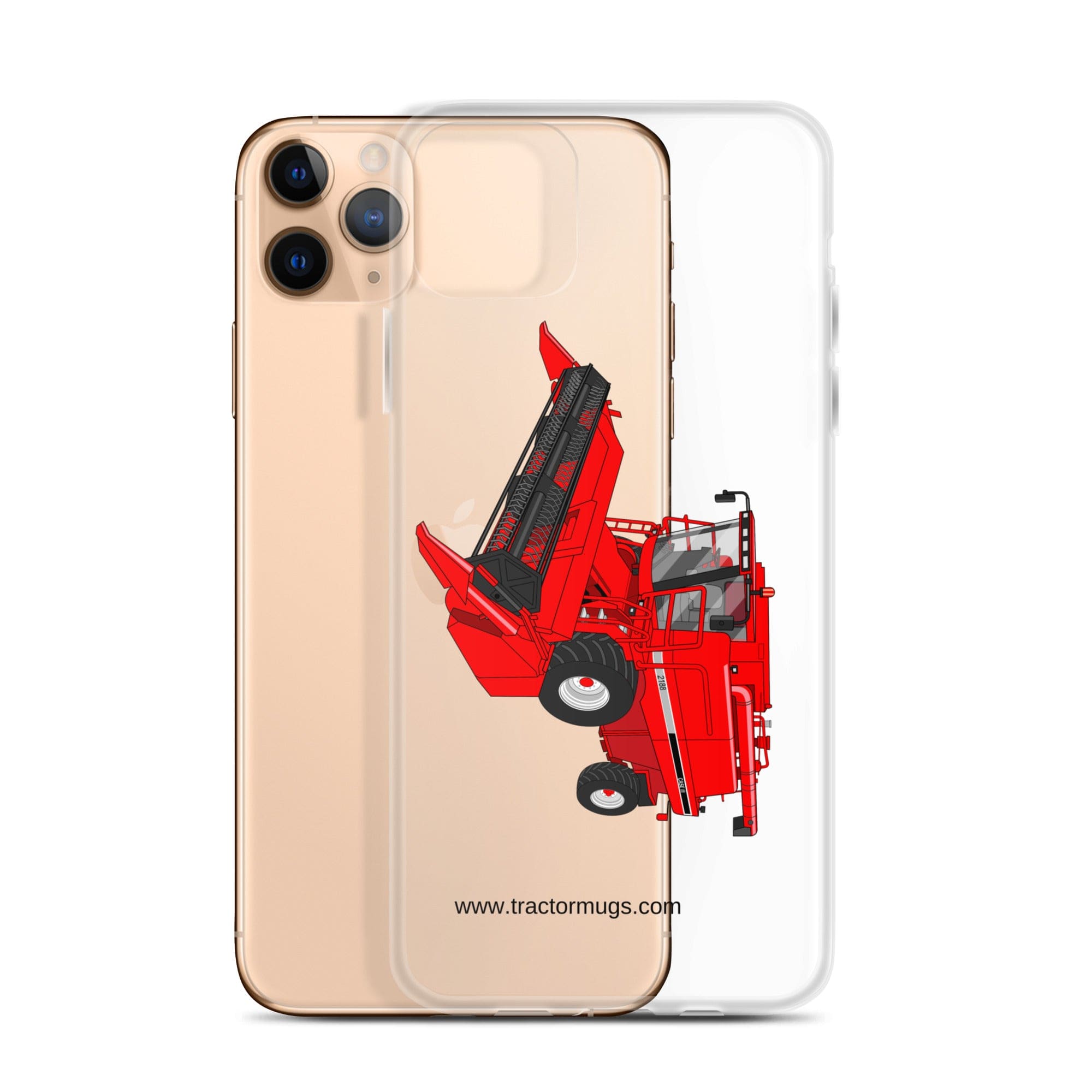 The Tractor Mugs Store Case IH Axial Flow 2188 Harvester | Clear Case for iPhone® Quality Farmers Merch