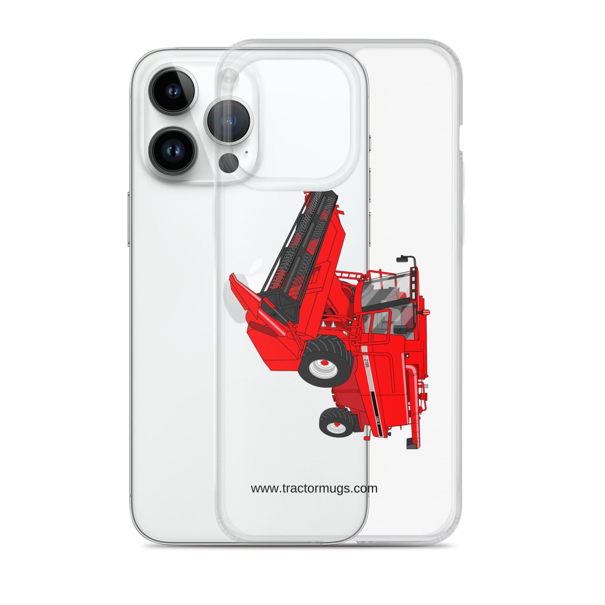 The Tractor Mugs Store Case IH Axial Flow 2188 Harvester | Clear Case for iPhone® Quality Farmers Merch