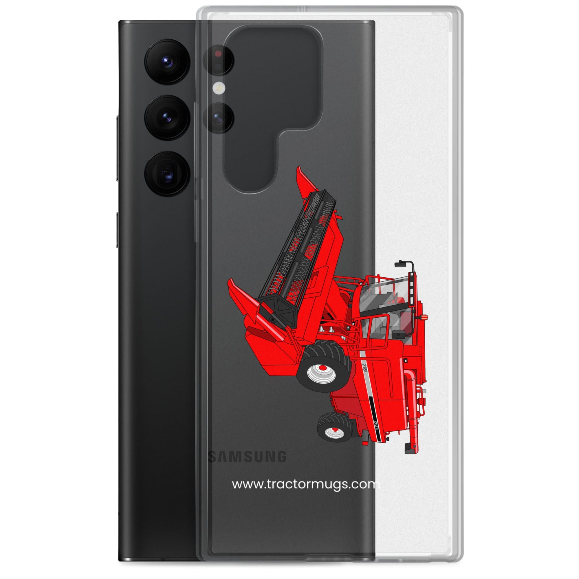 The Tractor Mugs Store Case IH Axial Flow 2188 Harvester | Clear Case for Samsung® Quality Farmers Merch