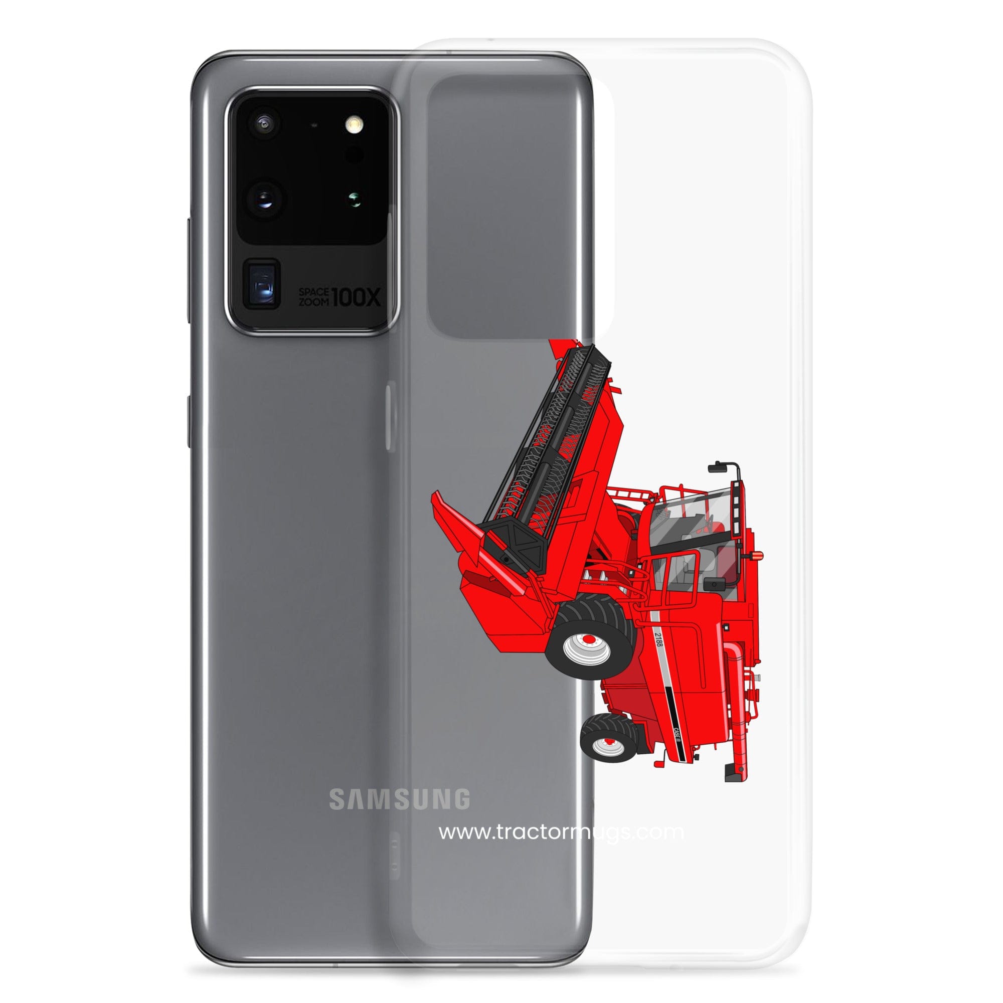 The Tractor Mugs Store Case IH Axial Flow 2188 Harvester | Clear Case for Samsung® Quality Farmers Merch