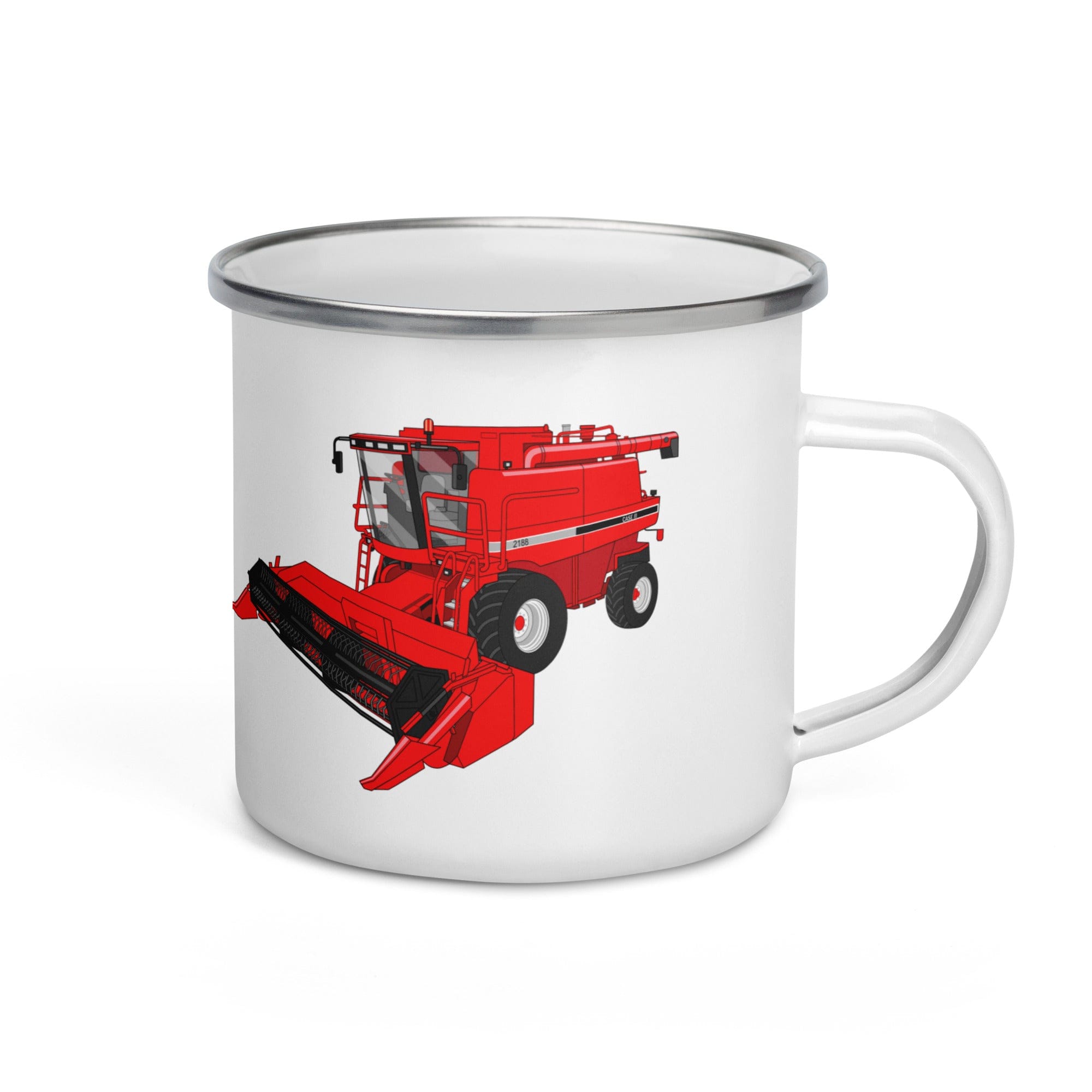 The Tractor Mugs Store Case IH Axial Flow 2188 Harvester | Enamel Mug Quality Farmers Merch