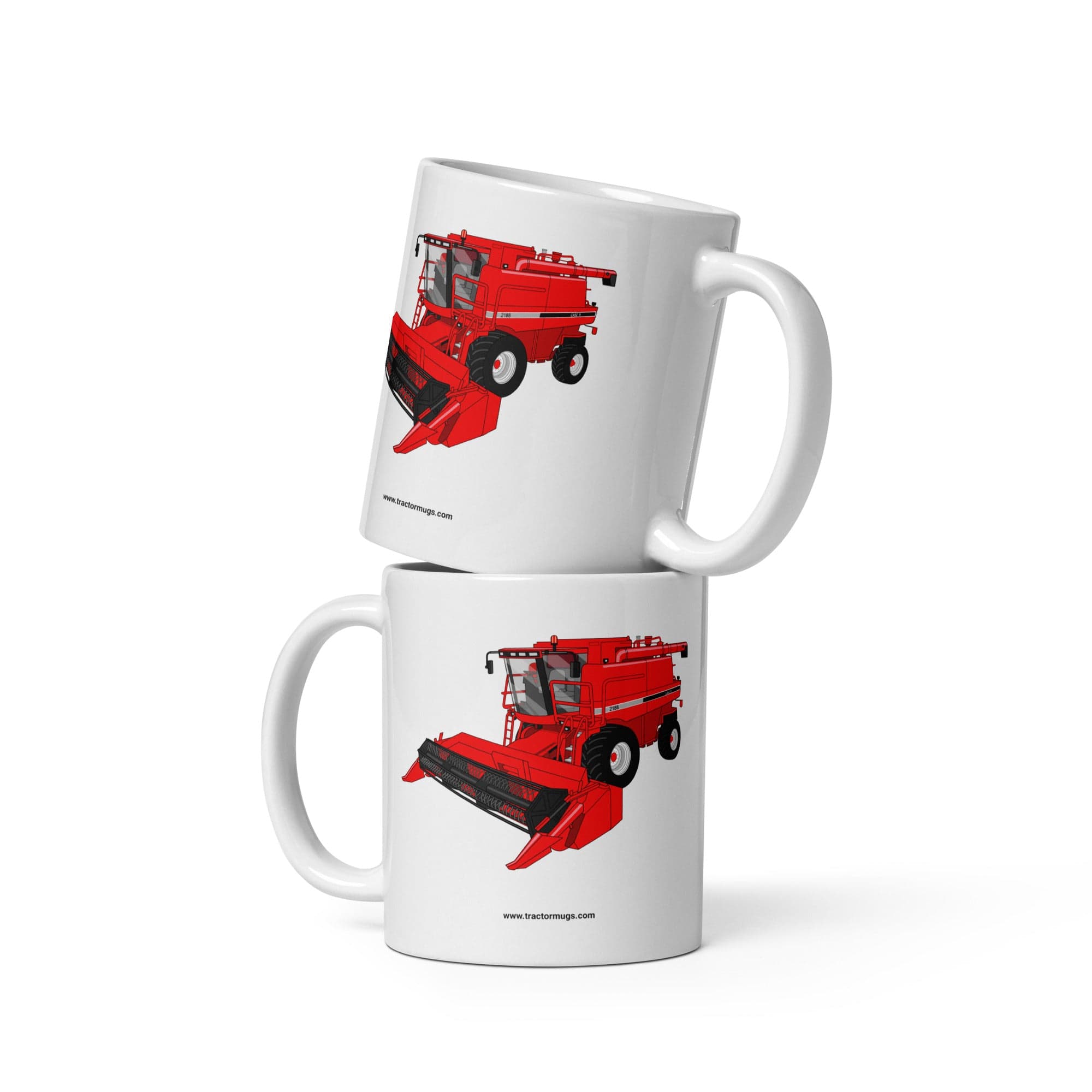 The Tractor Mugs Store Case IH Axial Flow 2188 Harvester | White glossy mug Quality Farmers Merch