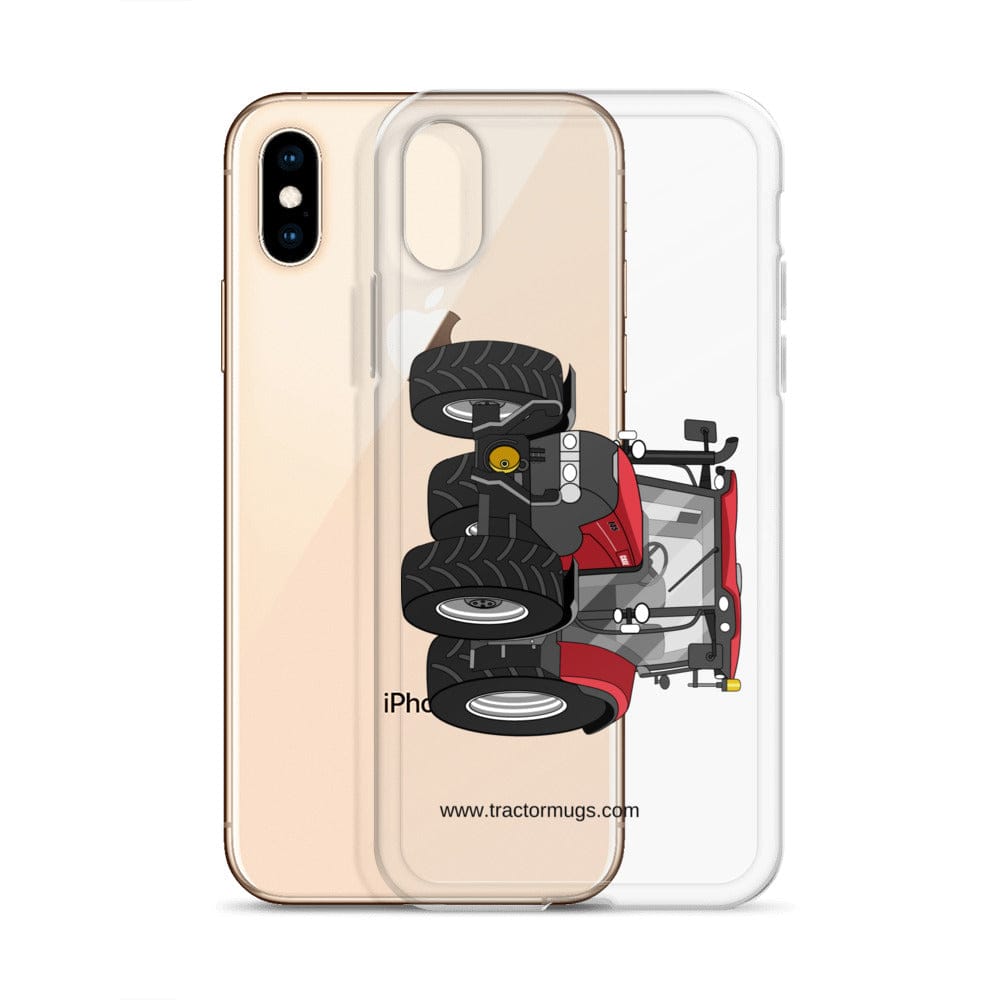 The Tractor Mugs Store Case IH Maxxum 145 | Clear Case for iPhone® Quality Farmers Merch