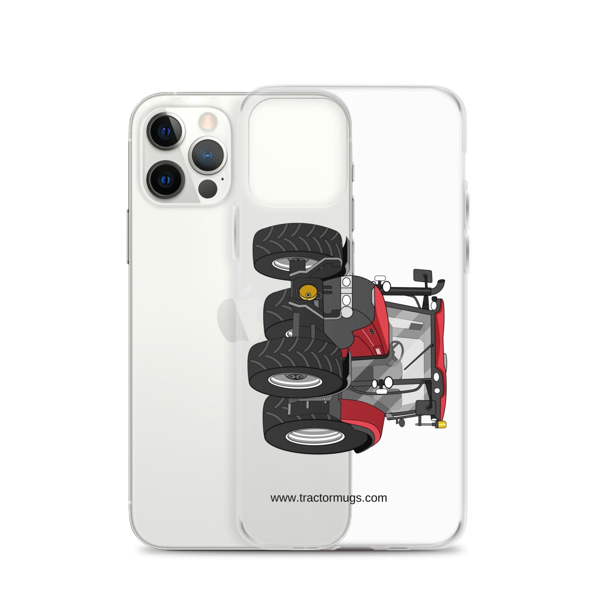 The Tractor Mugs Store Case IH Maxxum 145 | Clear Case for iPhone® Quality Farmers Merch