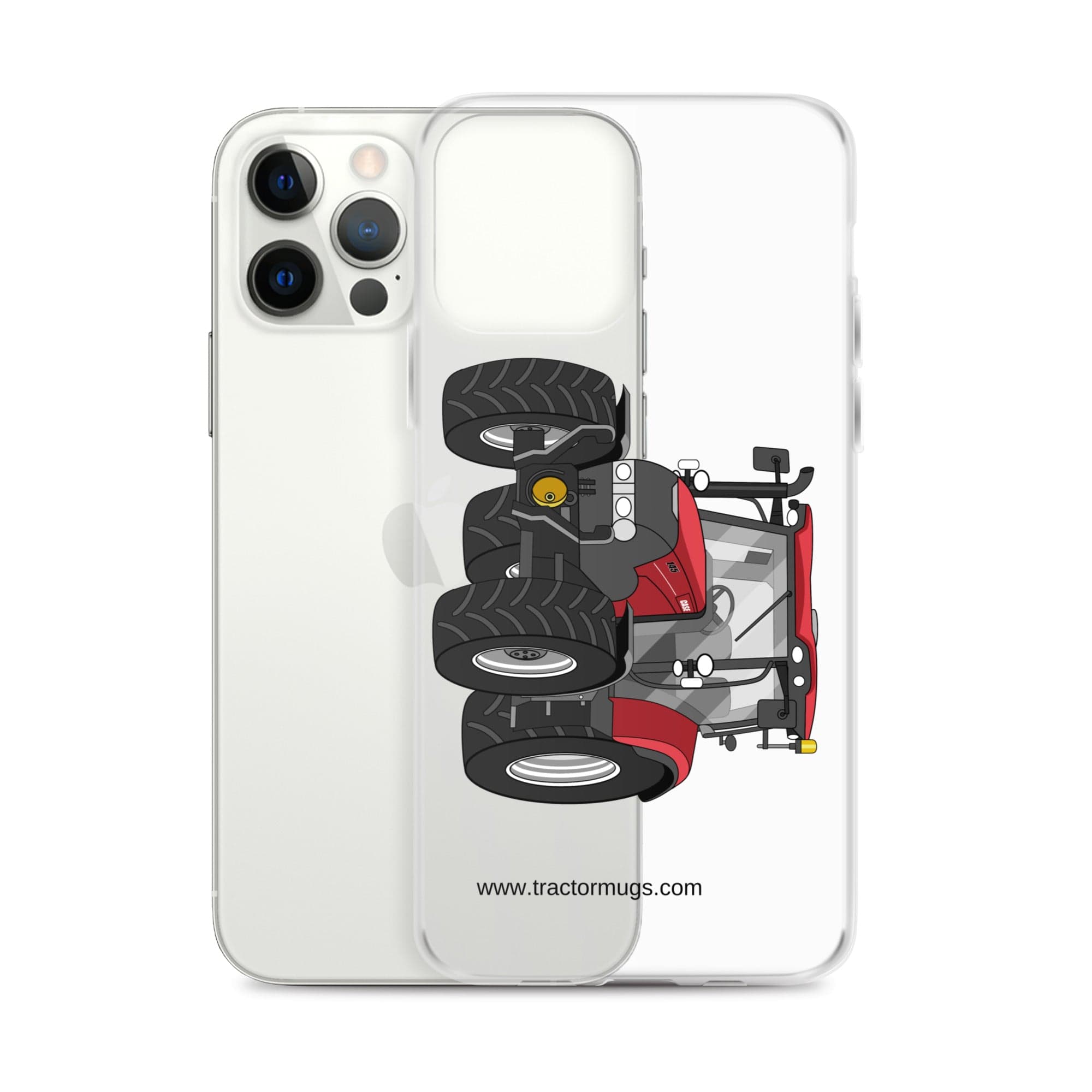 The Tractor Mugs Store Case IH Maxxum 145 | Clear Case for iPhone® Quality Farmers Merch