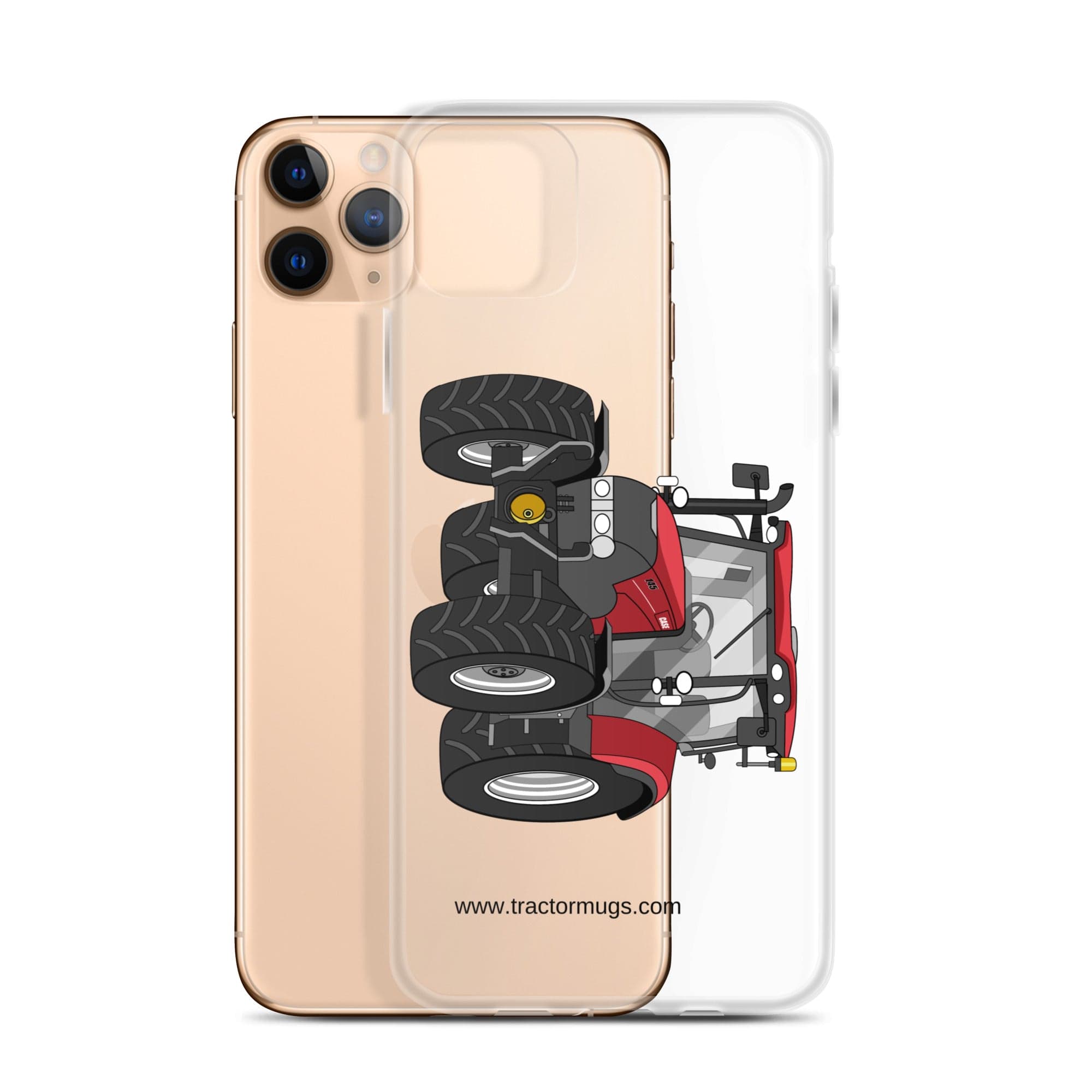 The Tractor Mugs Store Case IH Maxxum 145 | Clear Case for iPhone® Quality Farmers Merch