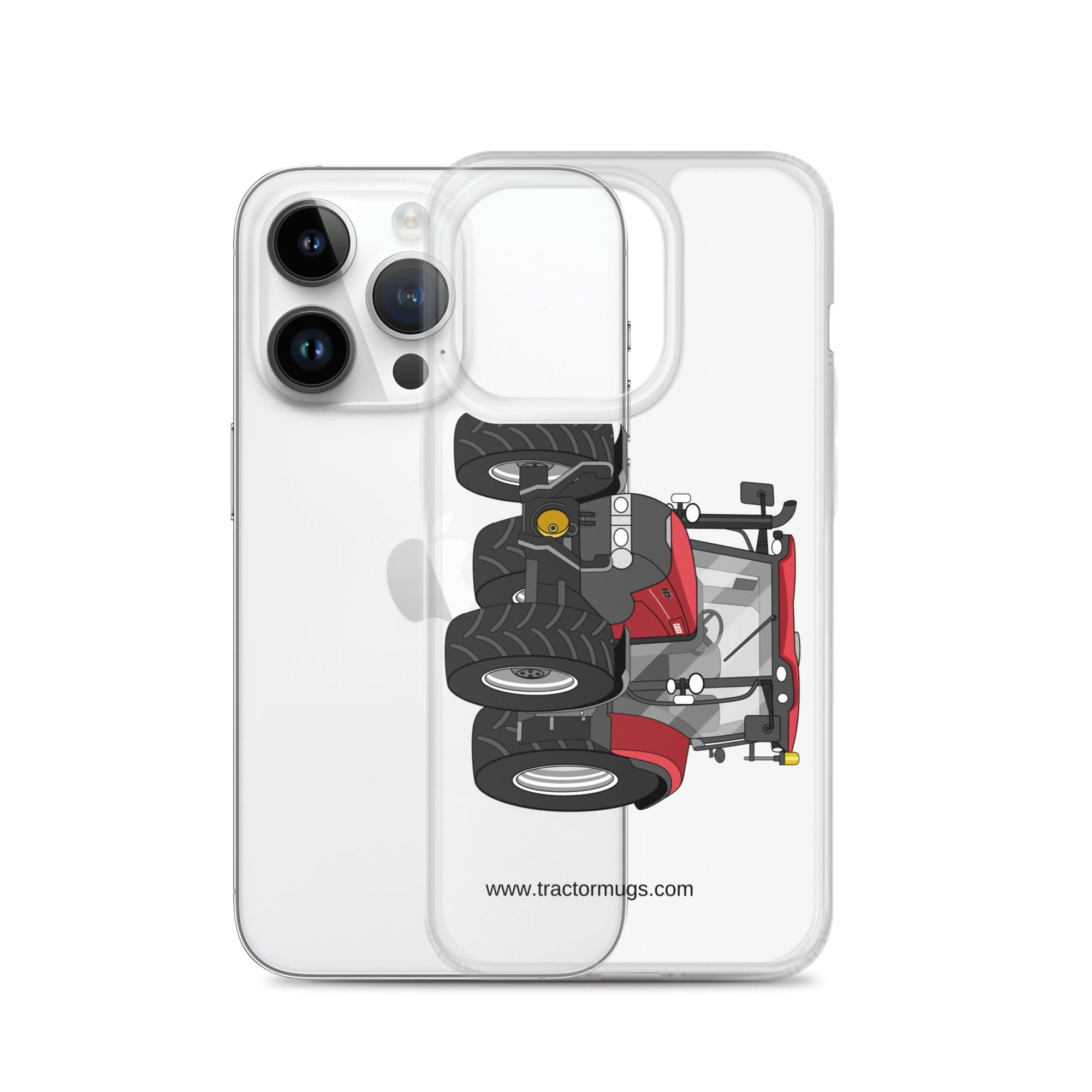 The Tractor Mugs Store Case IH Maxxum 145 | Clear Case for iPhone® Quality Farmers Merch