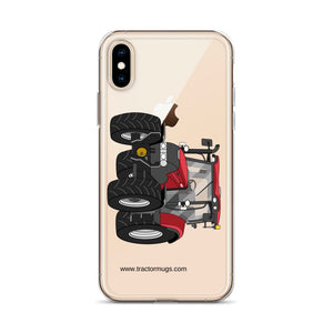 The Tractor Mugs Store Case IH Maxxum 145 | Clear Case for iPhone® Quality Farmers Merch